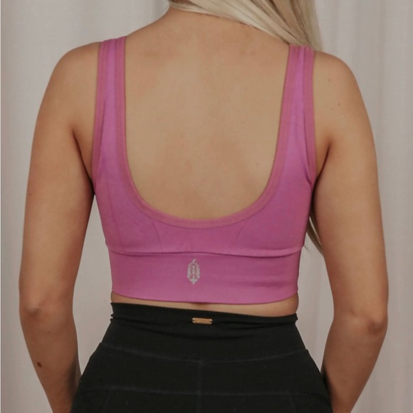 NWT Free People Movement Free Throw Square Neck Bra Heliotrope Medium - Picture 6 of 6